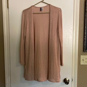 Divided cardigan, blush color, szM